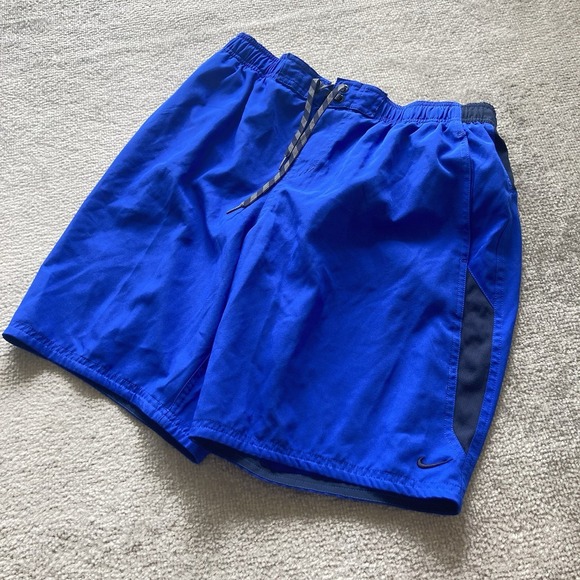 Nike Other - Nike Swim Trunks‎ Mens Large Blue Boardshorts Surfing Swimming Surfer Lined VTG